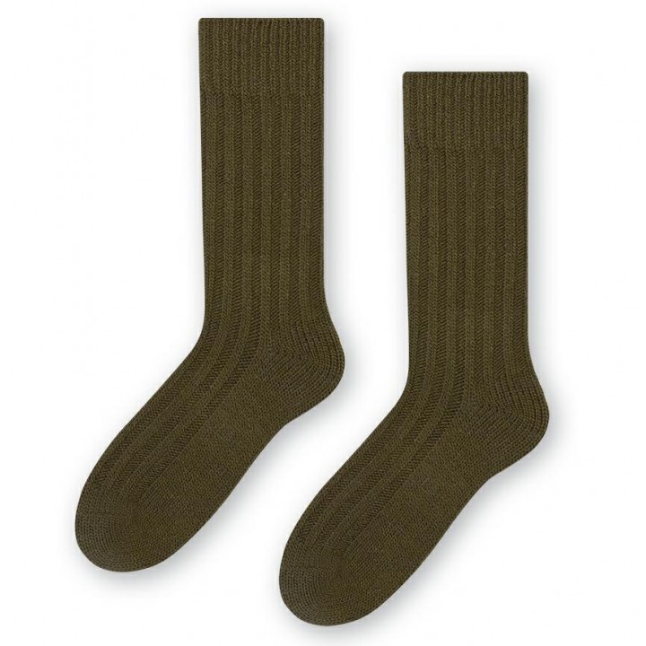 ШКАРПЕТКИ STEVEN 085 ВОВНА 41-43 оливкові