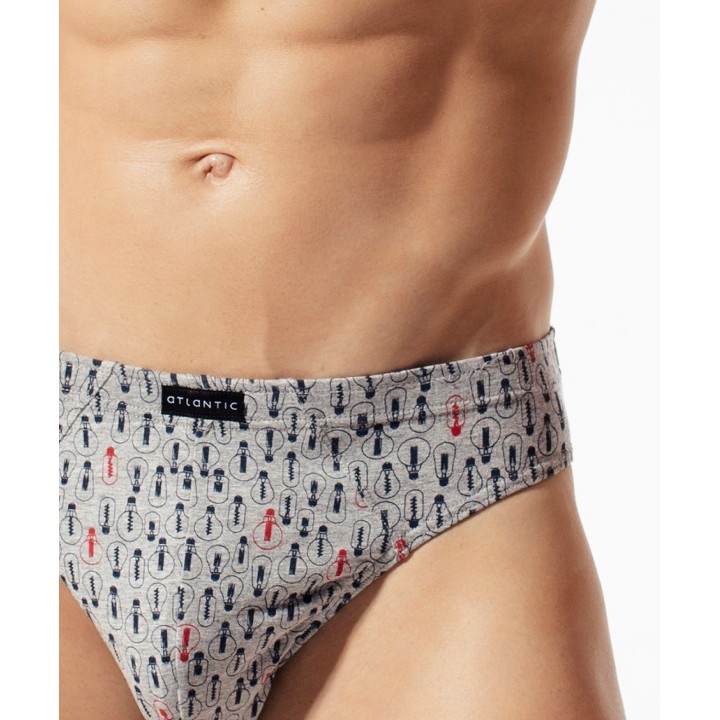 Трусики ATLANTIC MP-1516 M меланжевые - серые