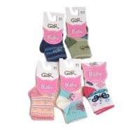 Выкройка носков GATTA DZ для детей 0-2 лет 15-17, микс цветов