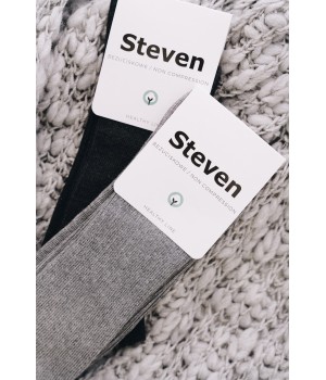 ШКАРПЕТКИ STEVEN 018 БЕЗ ТИСКІВ, МЕЛ, ОЛИВКОВИЙ КОЛЬОРУ, 43-46