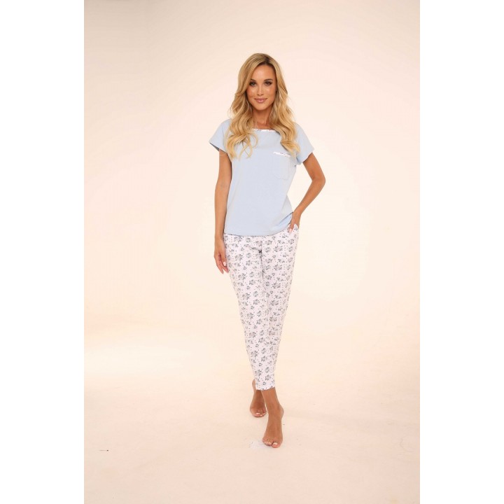 PIŻAMA DE LAFENSE 434 MARIBELL XL niebieski