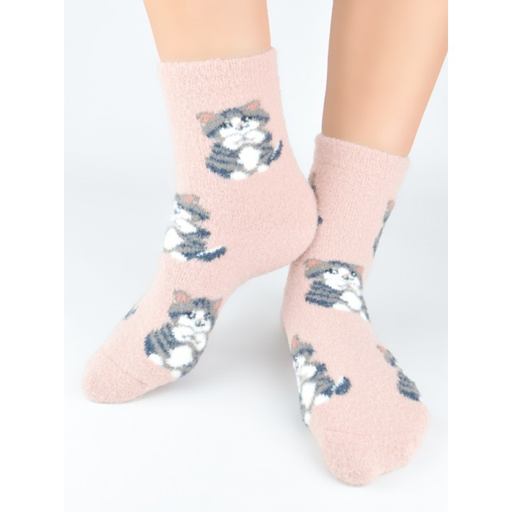 Носки NOVITI SP015-W-02, цвет B, розовый, 36-41