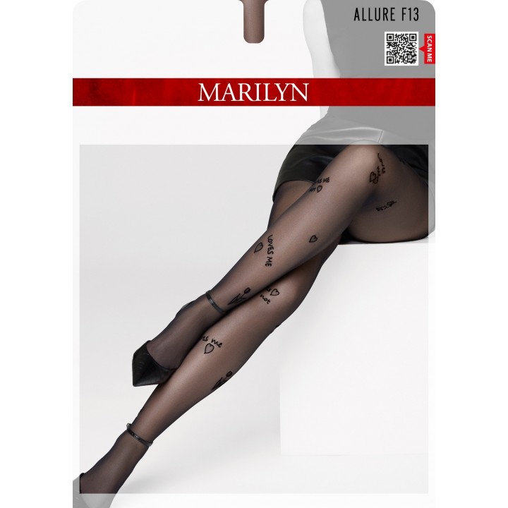 RAJSTOPY MARILYN ALLURE F13 BLACK 3/4