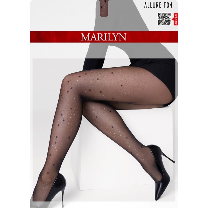 Колготки MARILYN ALLURE F04 ЧЕРНЫЕ 3/4