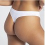 БЕЗШОВНІ БАВОВНЯНІ ТРУСКИ-СТРІНГИ GATTA БІЛОГО РОЗМІРУ /XL
