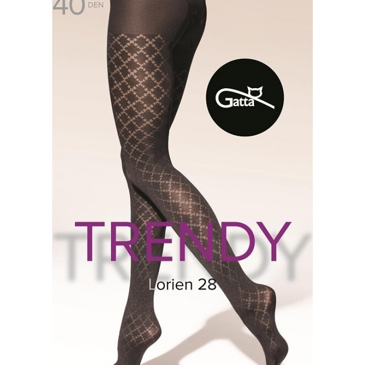 КОЛГОТКИ GATTA LORIEN WZ 28 NERO /6