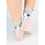 Носки NOVITI SB156-G-01 Кошачья мордочка 35-38