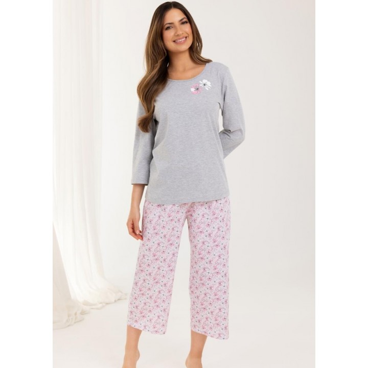 REGINA WOMEN'S PYJAMAS 711 J MELANGE /XL