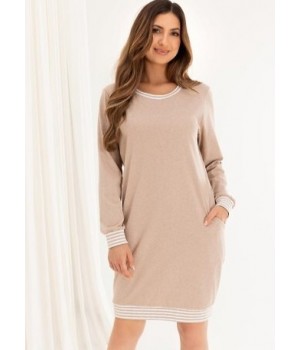 ЖІНОЧА СОРОЧКА REGINA 159 БЕЖЕВИЙ /XXL