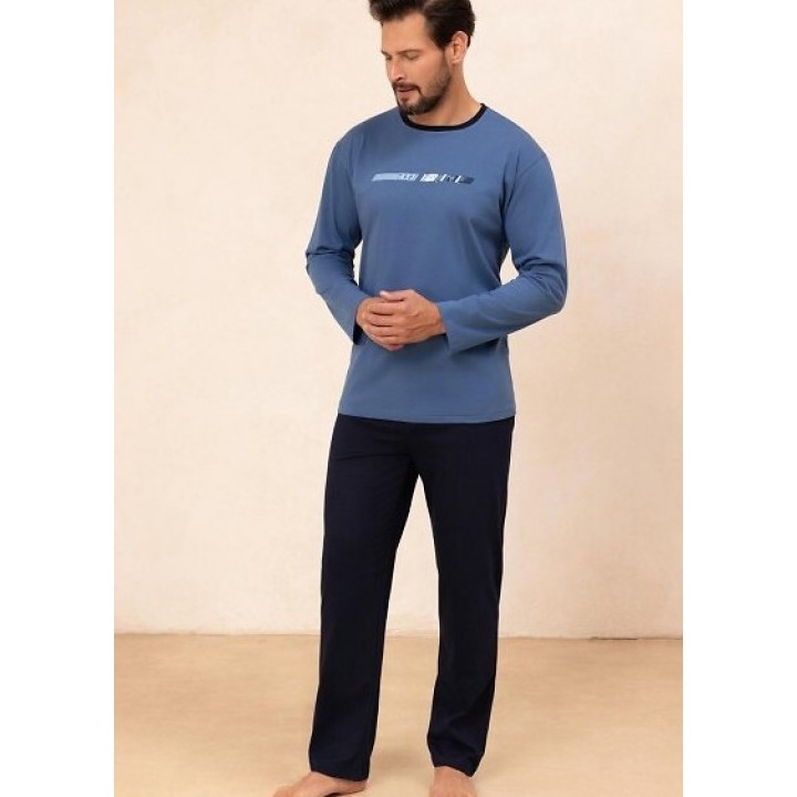 Чоловіча піжама REGINA 494 C блакитного кольору /L