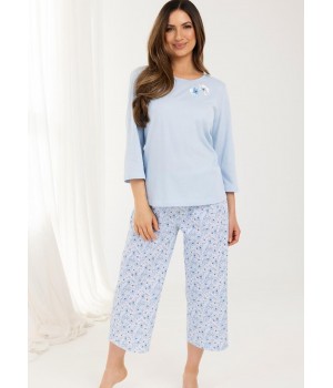 ЖІНОЧА ПІЖАМА REGINA 711 СИНІЙ /4XL