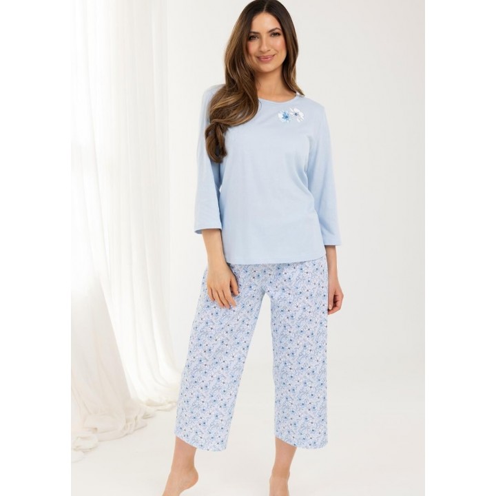 ЖІНОЧА ПІЖАМА REGINA 711 СИНІЙ /4XL