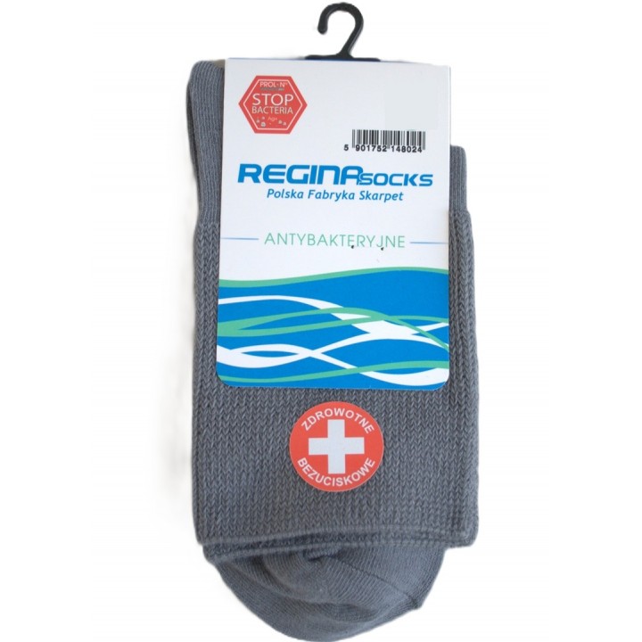 ШКАРПЕТКИ REGINASOCKS BU SILTEX 4973 СІРІ 39-42