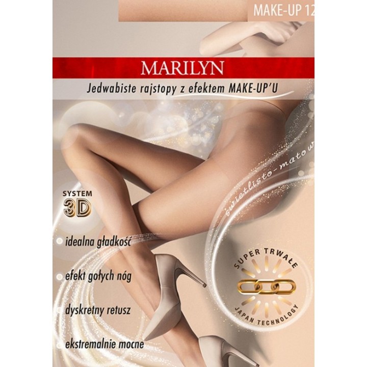 Колготки для макияжа MARILYN 12 бежевые /3