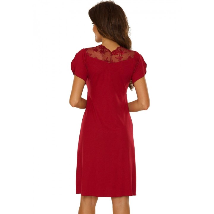 РУБАШКА DE LAFENSE 754 LILIAN BURGUNDY /4XL