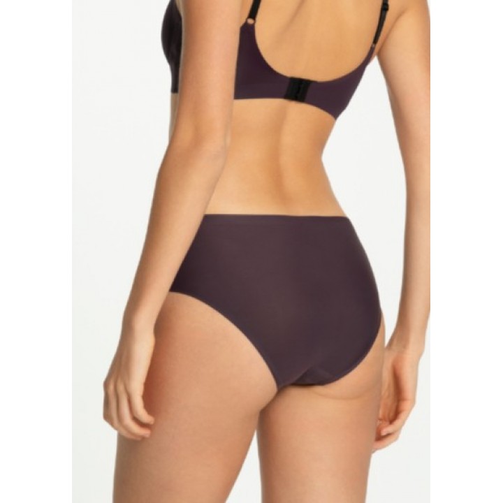 Класичні трусики JULIMEX темно-сливового кольору /M