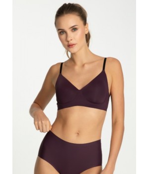 BIUSTONOSZ JULIMEX DARK PLUM SIMPLE T-SHIRT BRA /M