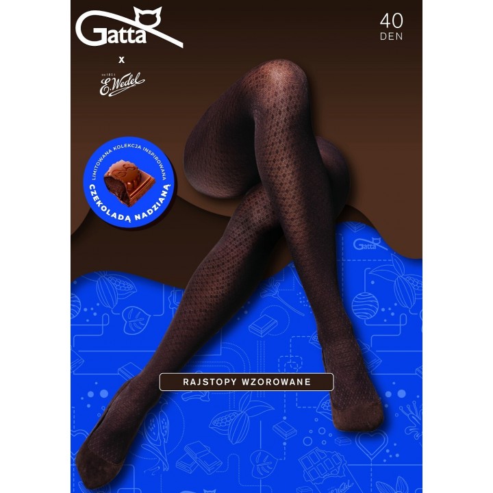 КОЛГОТКИ GATTA & WEDEL 40 WZ 03 DARK CHOCO /3
