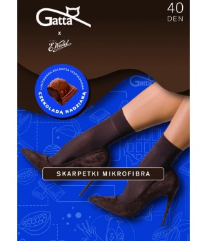 ШКАРПЕТКИ З МІКРОФІБРИ ТЕМНОГО ШОКОЛАДУ GATTA & WEDEL