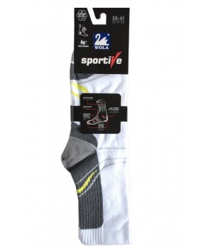 Носки мужские WOLA SPORTIVE AG+ WZ998 белые 39/41
