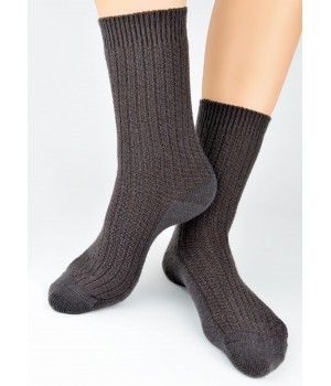 ШКАРПЕТКИ NOVITI SW027-W-01 ШЕРСТЯНІ C ШОКОЛАДНІ 36-41