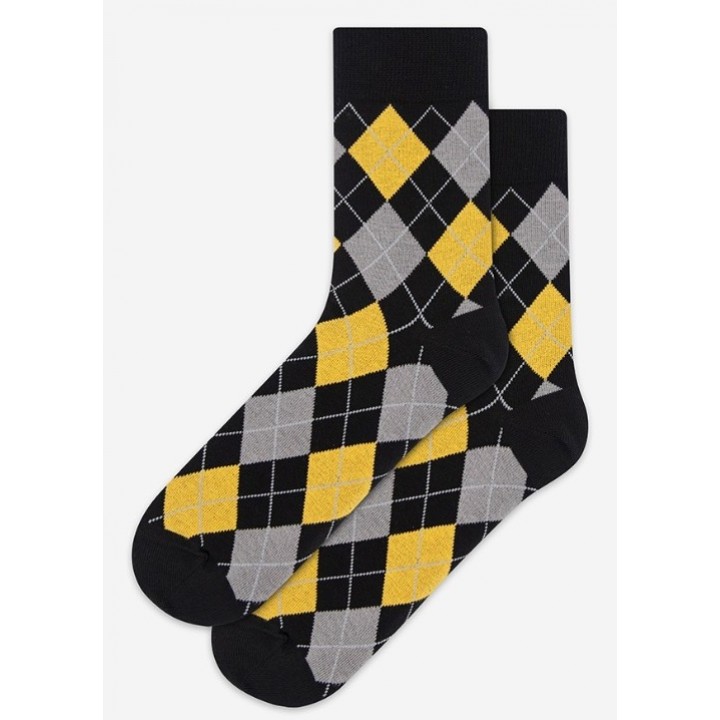 Носки мужские WOLA PERFECT MAN CASUAL WZ154 черные 44/44