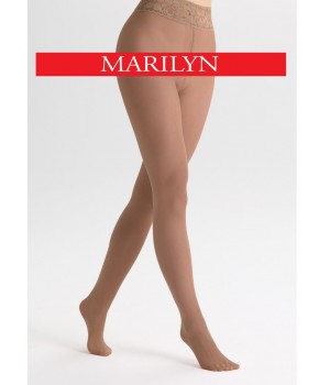 Ексклюзивні еротичні шовкові колготки MARILYN, 30 нюдових, 1/2