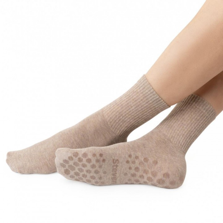 ШКАРПЕТКИ STEVEN 088 ABS МЕЛАНЖ БЕЖЕВОГО КОЛЬОРУ 38/40