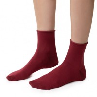 Женские носки STEVEN 125 BAMBOO, бордовые, 35/37