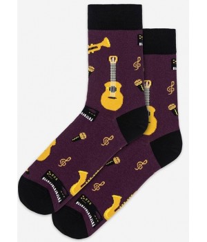 SKARPETY WOLA PERFECT MAN CASUAL WZ144 RED PLUM 45/47