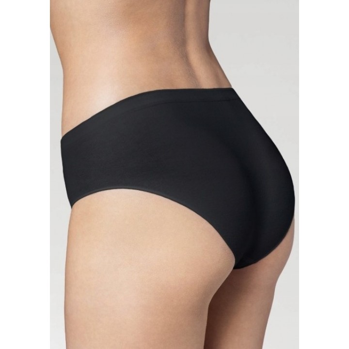 БЕСШОВНОЕ БИКИНИ GATTA ИЗ ХЛОПКА ЧЕРНОЕ /XL