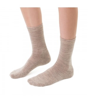 Женские полумахровые носки STEVEN 130, мелированный/бежевый, 35-37