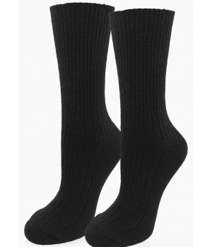 Чоловічі м'які вовняні шкарпетки MARILYN, чорні, 42/46