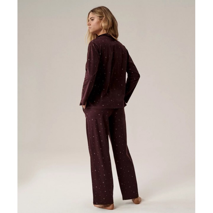 Пижама ATLANTIC NLP-503 JZ25 винного цвета /XL