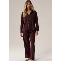 Пижама ATLANTIC NLP-503 JZ25 винного цвета /M