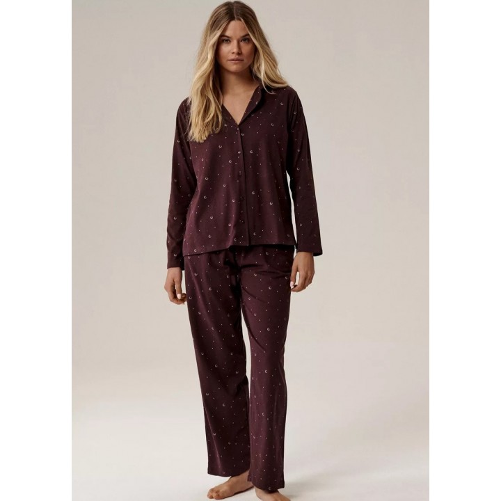 Пижама ATLANTIC NLP-503 JZ25 винного цвета /XXL