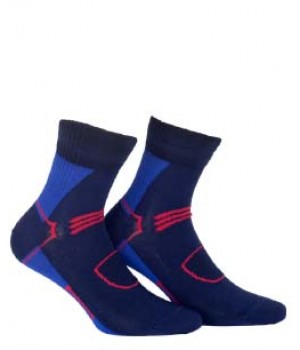 Мужские носки WOLA SPORTIVE AG+ WZ952 темно-синие, размер 42/44
