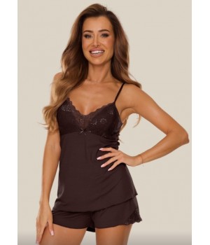 ПИЖАМА DE LAFENSE 035 ЛИЛИАН ШОКОЛАДНАЯ /XXL