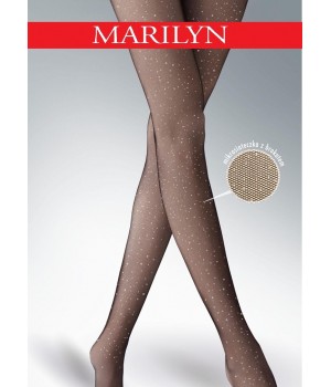 Колготки Marylyn Flores Stars, черные/серебристые /2