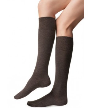 ШКАРПЕТКИ ДО КОЛІН STEVEN 130 ВОВНЯНІ КОРИЧНЕВІ 35-37