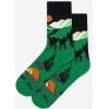 Мужские повседневные носки WOLA PERFECT WZ140, зеленые, размер 42/44