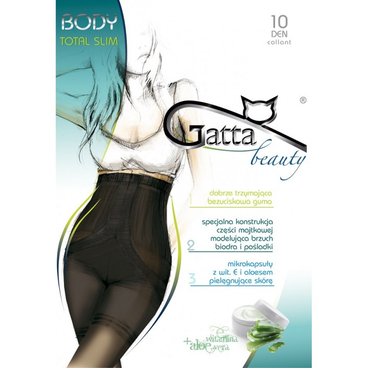 Класичні жіночі колготки gatta BODY TOTAL SLIM 10 DEN 3