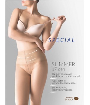 Корекційні жіночі колготки з моделюючим поясом gabriella slimmer 17 den 3