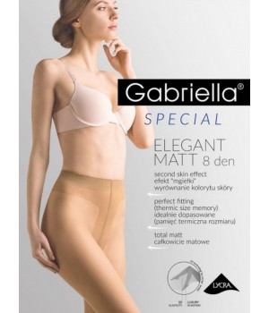 Класичні жіночі колготки ультратонкі gabriella elegant matt 8 den 2