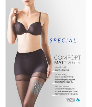 Корекційні жіночі колготки з моделюючими шортами gabriella comfort matt 20 den 3