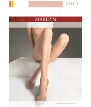 Класичні жіночі колготки тонкі полуматові Marilyn super 15