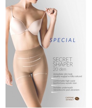 Корекційні жіночі колготки з моделюючими шортами gabriella secret shaper 20 den