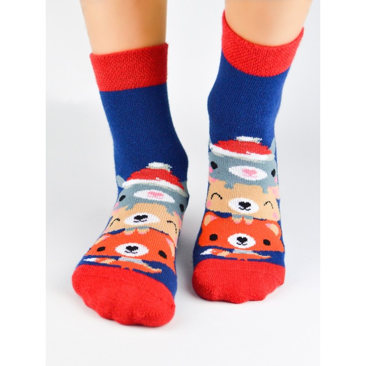 Різдвяні шкарпетки NOVITI SB060-U-05 з ведмедиками 27-30