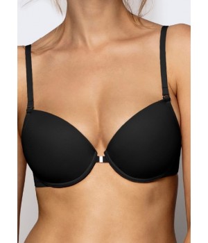 Бюстгальтер ATLANTIC BBR-051/058 с застежкой спереди, черный/бежевый, 75A черный