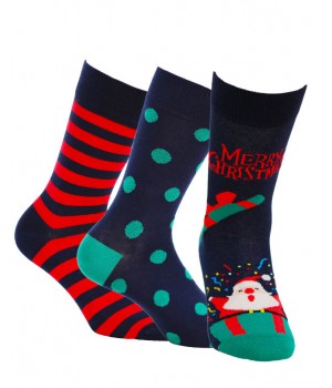 РІЗДВЯНІ ЧОЛОВІЧІ ШКАРПЕТКИ WOLA, НАБІР WZ 994 39/41